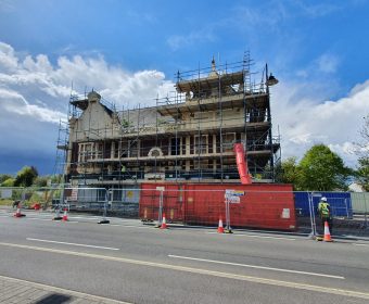 Captain Cook Pub during restoration works